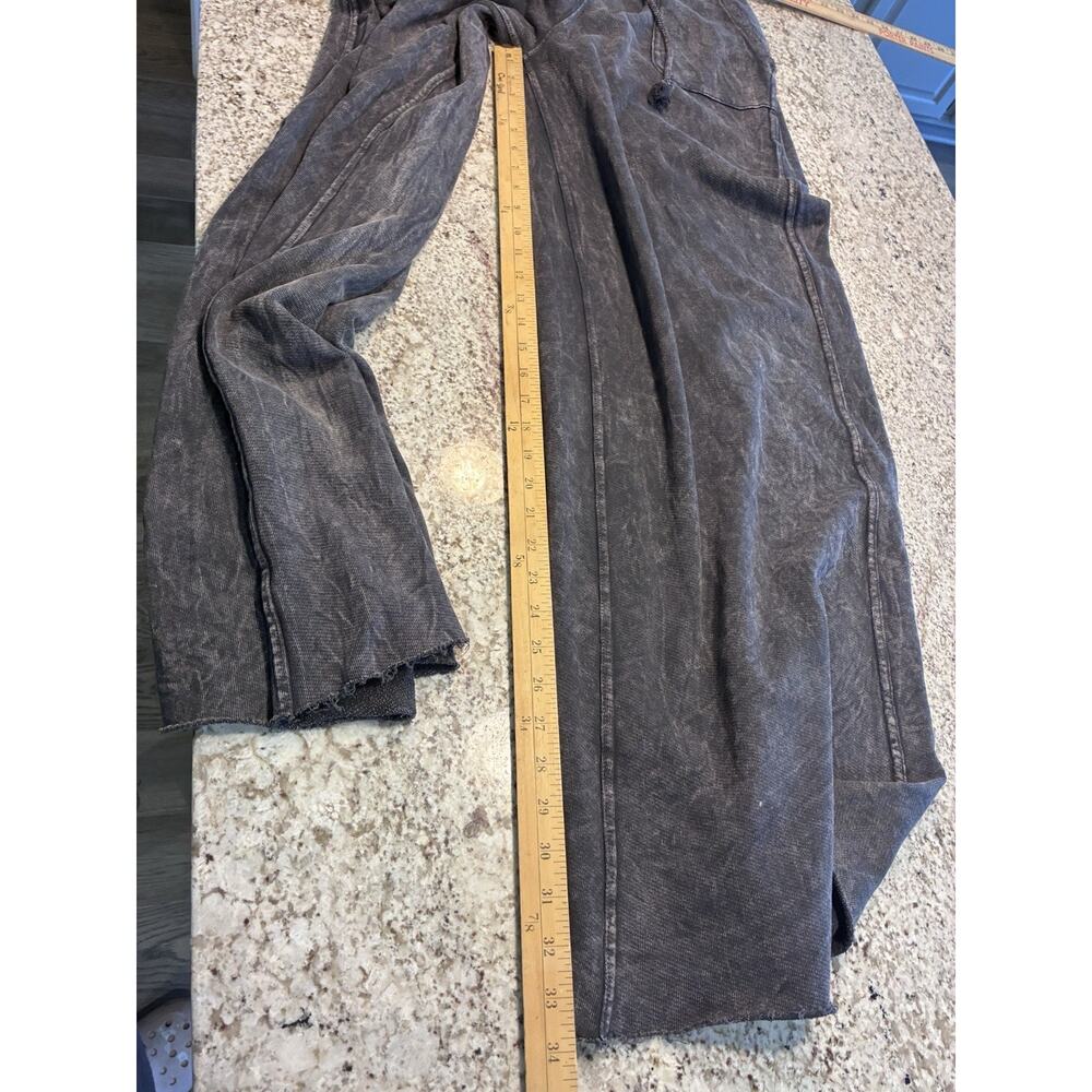 Three Bird Nest Black Relaxing Robin Wide-Leg Drawstring Women's Casual Pants Lg - Picture 7 of 8